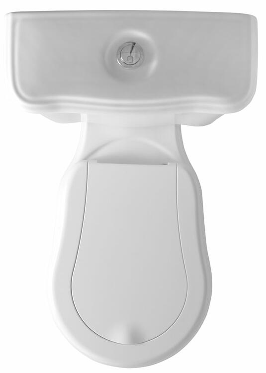 RETRO WC kombi, spodní odpad, bílá-bronz
