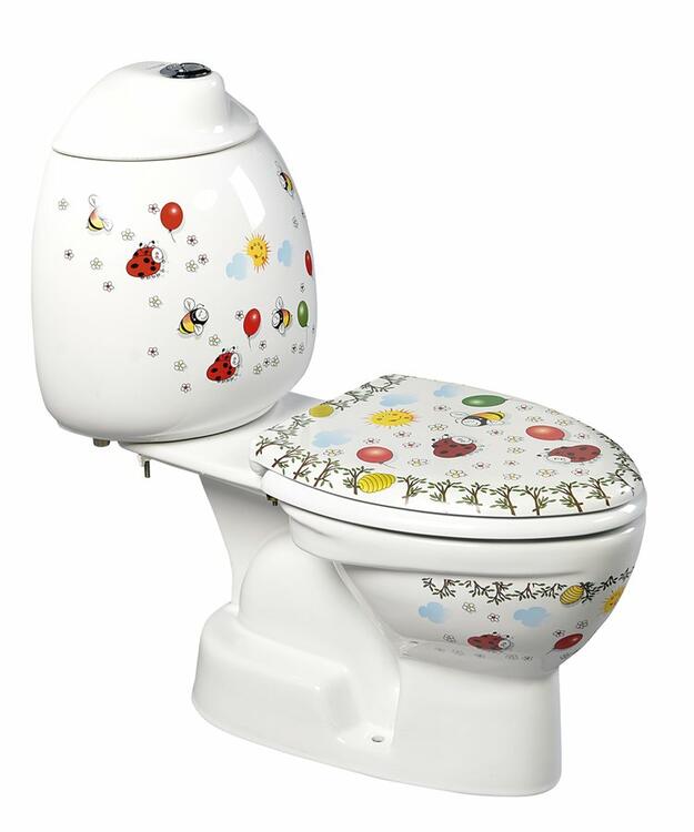 KID WC kombi dětské, spodní odpad, dekor