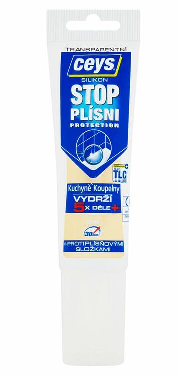 STOP PLÍSNI, sanitární silikon, 125ml, transparent