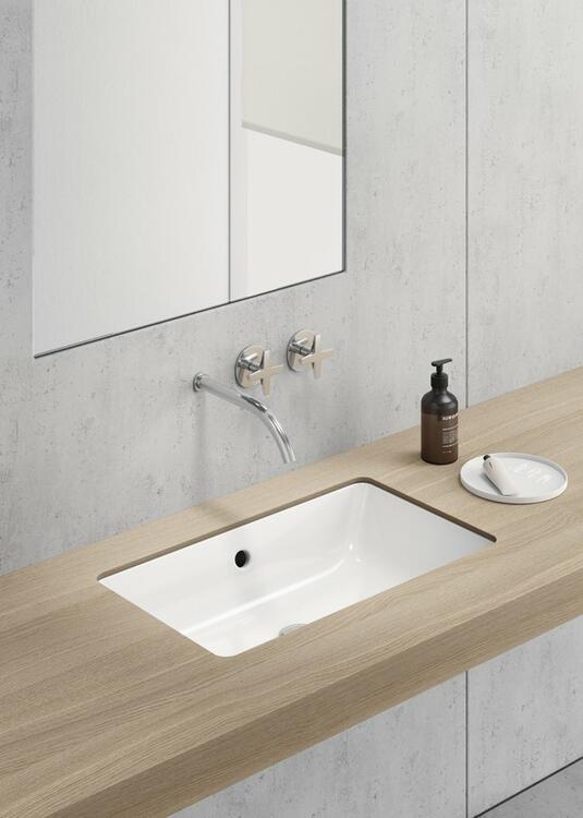 KUBE X keramické umyvadlo pod desku 60x37cm, bílá ExtraGlaze