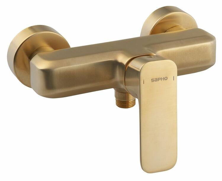 Sprchová nástěnná páková baterie zlato – Sapho SPY PY11/19