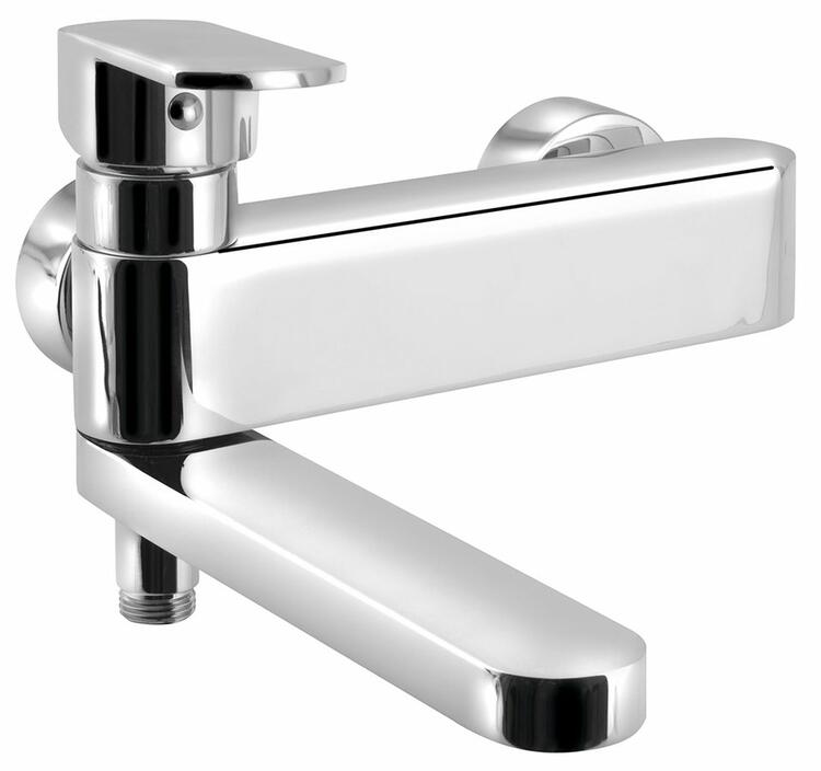 MIXONA nástěnná vanová baterie, otočné ramínko, chrom