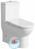 JALTA WC kombi s funkcí bidetu Clean Star,  Rimless, spodní/zadní odpad, bílá