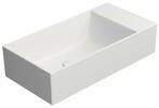 KUBE X keramické umývátko 50x25cm, bez otvoru, pravé/levé, bílá mat