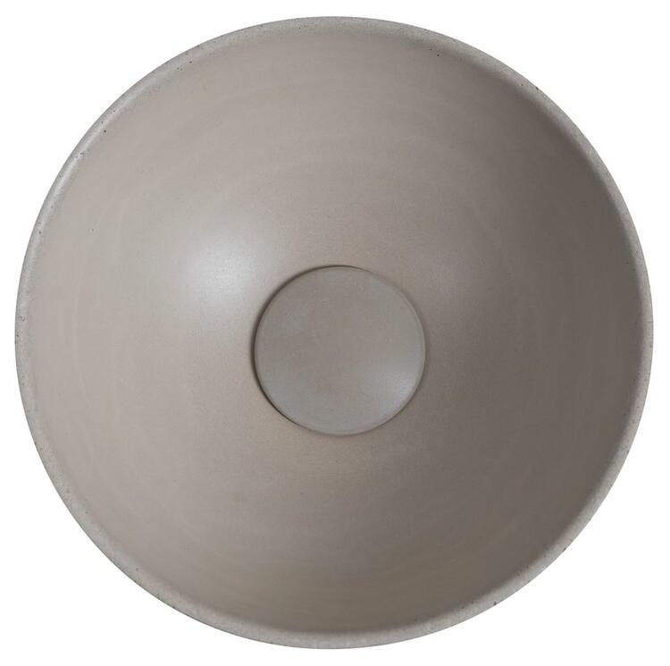 MINOR betonové umývátko na desku, Ø 26cm, písková