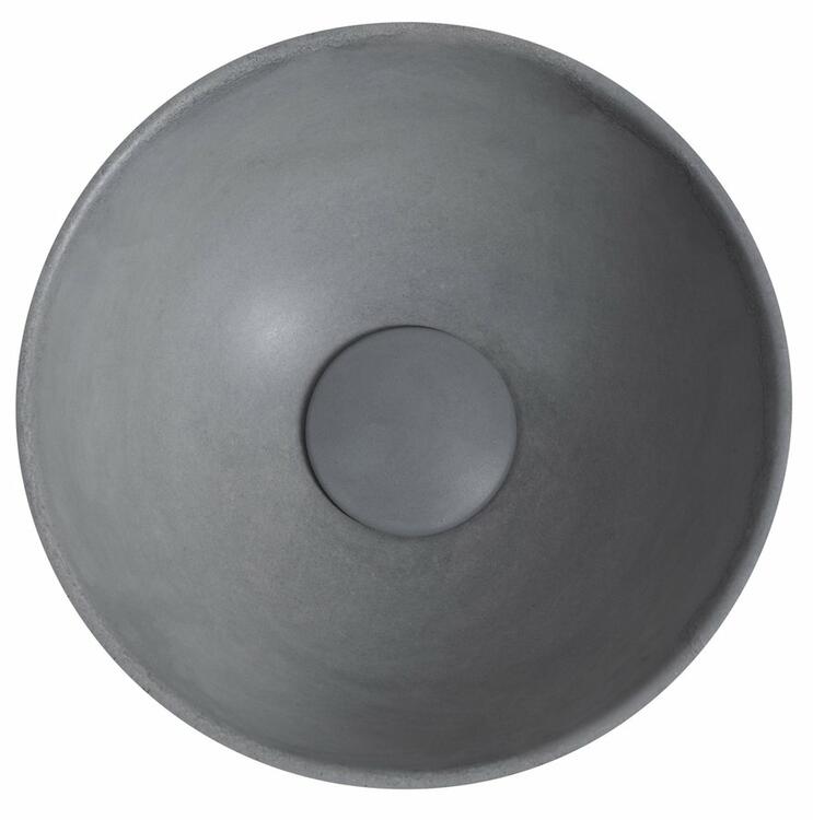 MINOR betonové umývátko na desku, Ø 26cm, šedá