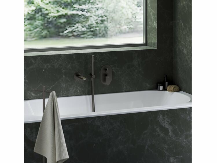 EL 027.20GB Výtokové ramínko pro vanu, grafit kartáčovaný