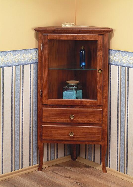 RETRO skříňka rohová 60x120x47cm, buk, levá