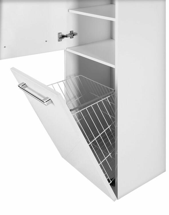 Vysoká skříňka bílá - AQUALINE VEGA VG160