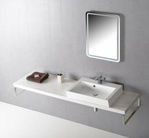 AVICE deska pod umyvadlo 170x50cm, tl.5cm, dub starobílý | Více - 