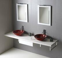 AVICE deska pod umyvadlo 250x50cm, tl.5cm, dub starobílý | Více - 