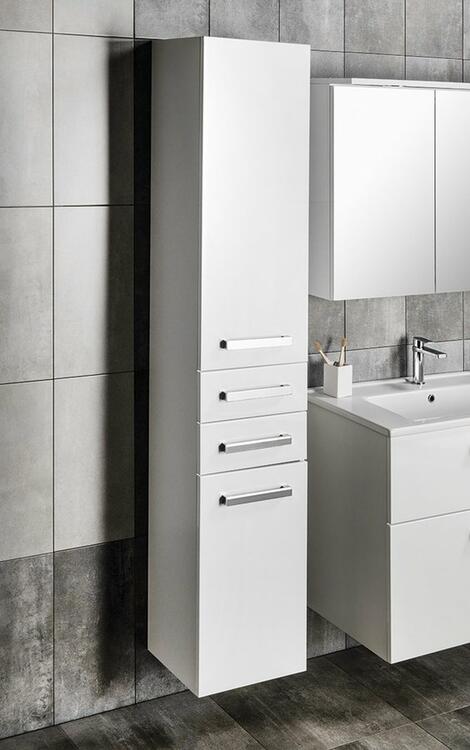 Vysoká skříňka bílá - AQUALINE VEGA VG185