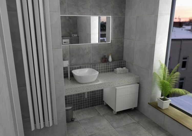TAILOR rockstone deska 150x50 cm, provedení límce F