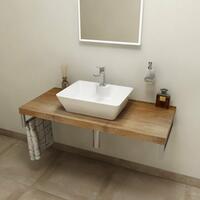AVICE deska pod umyvadlo 80x50cm, tl.5cm, old wood | Více - 