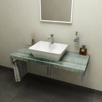 AVICE deska pod umyvadlo 110x50cm, tl.5cm, aquamarine | Více - 
