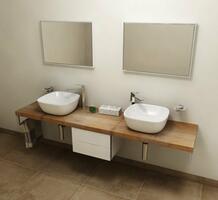 AVICE deska pod umyvadlo 170x50cm, tl.5cm, old wood | Více - 