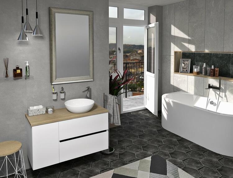 Spodní skříňka s dvířkami L/P bílá – Sapho ODETTA DT300-3030