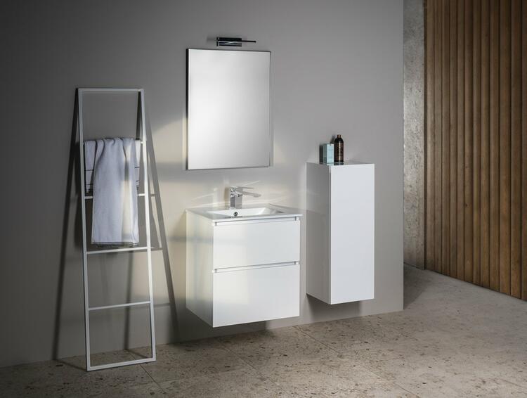 Skříňka s dvířkami 35×94×32 cm L/P bílý lesk – Sapho Espace  ESC530-3030