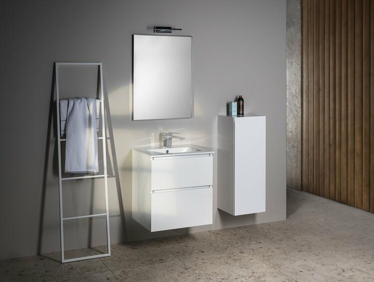 Skříňka s dvířkami 35×94×32 cm L/P bílý lesk – Sapho Espace  ESC530-3030