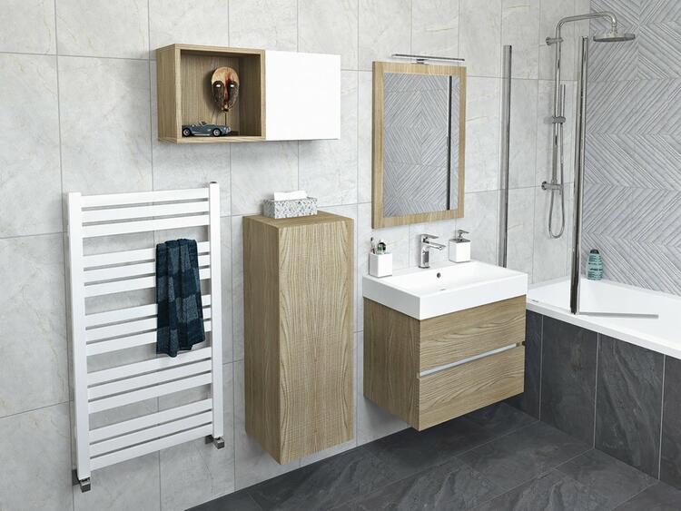 Skříňka s dvířkami 35×94×32 cm L/P dub stříbrný – Sapho Espace ESC530-1111