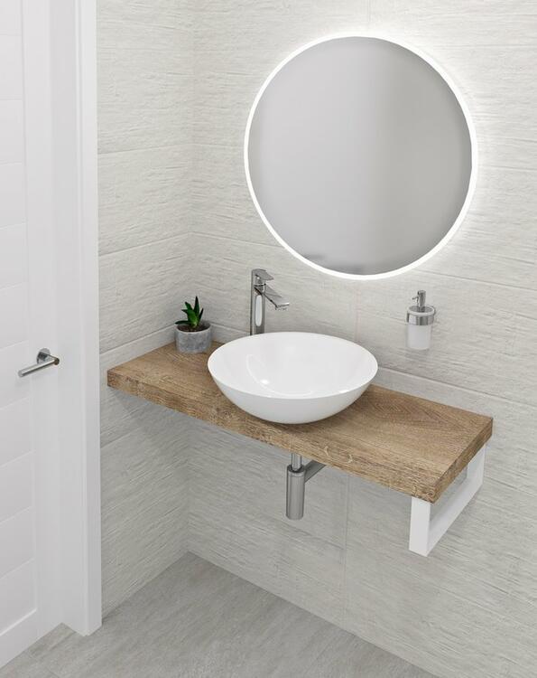 AVICE deska pod umyvadlo 190x36cm, tl.5cm, dub Rover