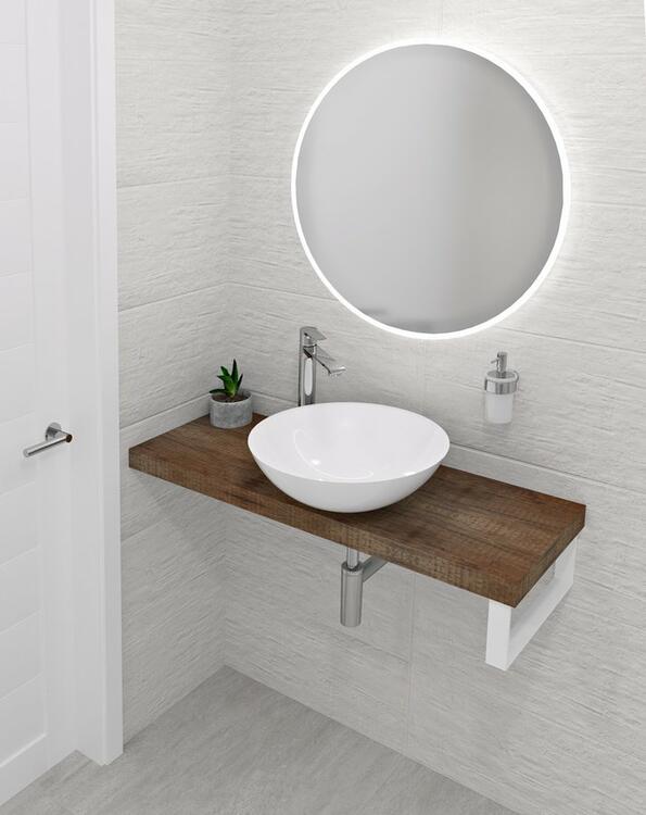 AVICE deska pod umyvadlo 250x36cm, tl.5cm, old wood