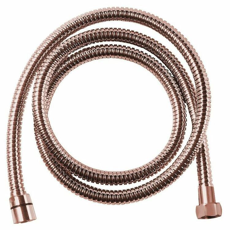 Kovová sprchová hadice růžové zlato – Sapho FLE10RZL