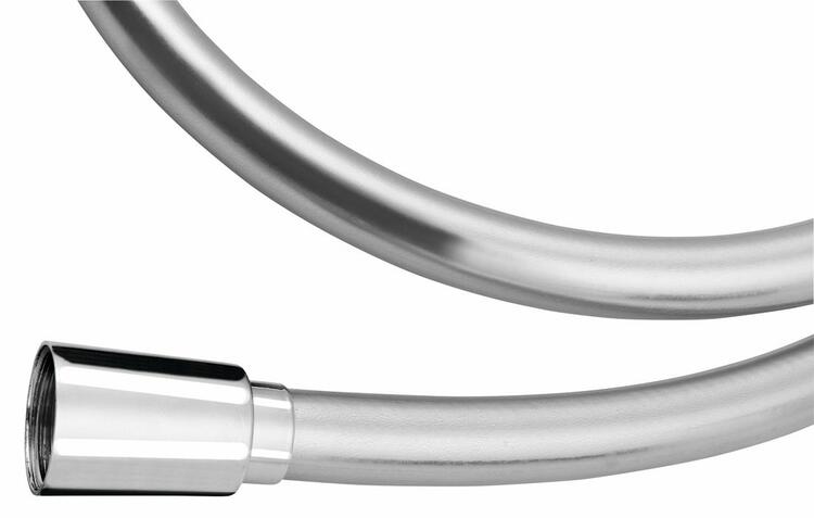 SOFTFLEX plastová sprchová hadice, 120cm, metalická stříbrná/chrom