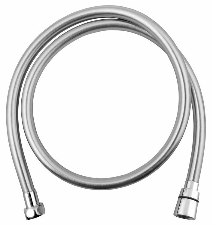 SOFTFLEX plastová sprchová hadice, 100cm, metalická stříbrná/chrom