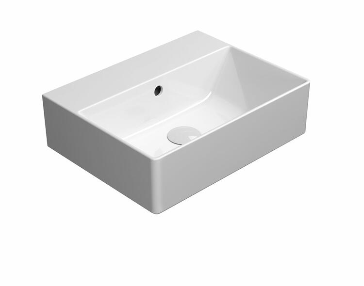Keramické umyvadlo 45×35 cm bílá – GSI KUBE X 9485011
