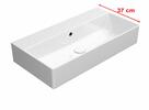 Keramické umyvadlo 70×37 cm bílá – GSI KUBE X 9455011