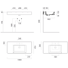 Keramické umyvadlo 100×47 cm bílá – GSI KUBE X 9451011