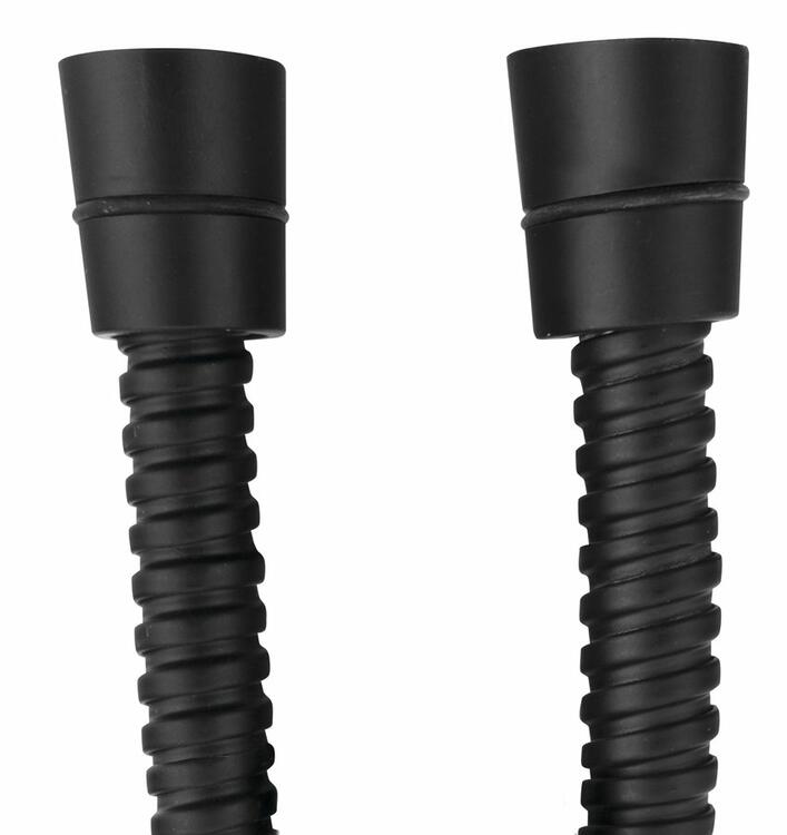 POWERFLEX kovová sprchová hadice, 100cm, černá mat