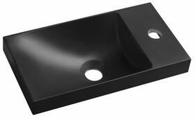 Umyvadlo 40 cm L/P černá mat – Sapho Agos AS400B | Více -
