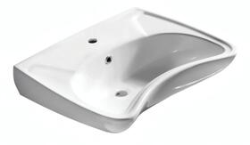 Keramické umyvadlo 59,5×45,6 cm bílá - Isvea HANDICAP 10TP60060 | Více - 