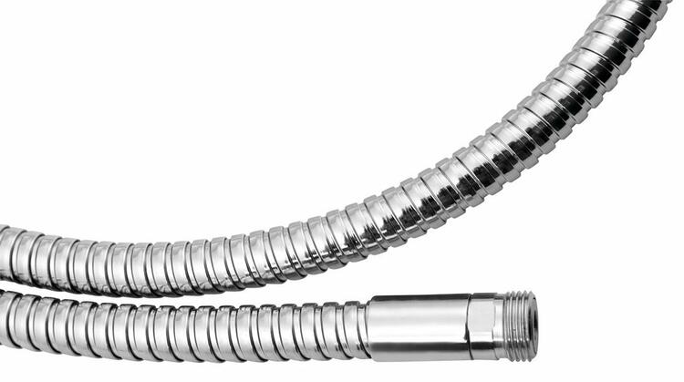 Sprchová hadice pro výsuvné sprchy, F1/2-M3/8, 175cm, chrom