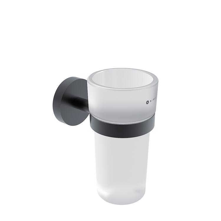 Držák na kartáčky černý/sklo – Nimco Unix UNC 13058W-90