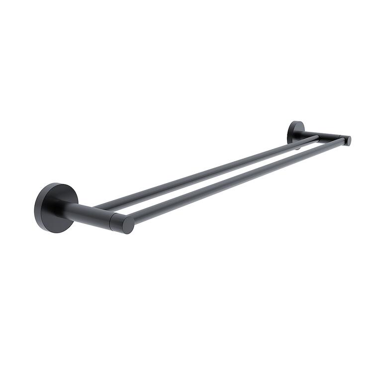 Držák na ručníky dvojitý 66 cm – Nimco Unix černý UNC 13061D-90