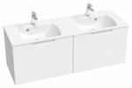 Dvojumyvadlo Classic Slim 130, s otvory pro baterie, s přepadem