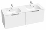 Dvojumyvadlo Classic Slim 130, s otvory pro baterie, s přepadem
