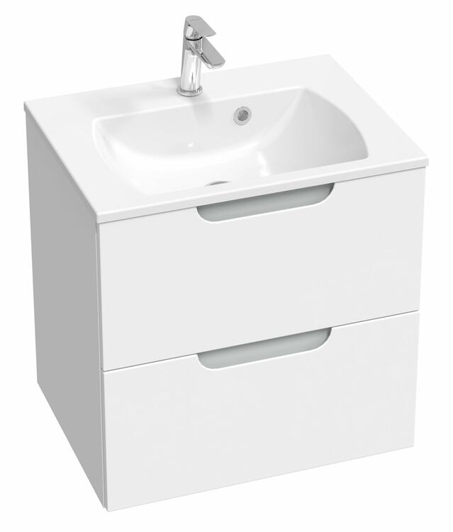Umyvadlo Classic Slim 60, s otvorem pro baterii, s přepadem