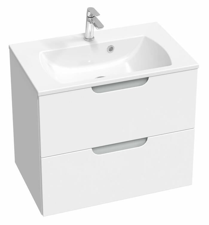 Umyvadlo Classic Slim 70, s otvorem pro baterii, s přepadem