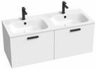 Dvojumyvadlo Chrome Slim 120, s otvory pro baterie, s přepadem