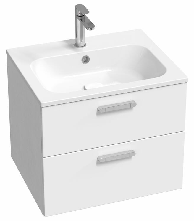 Umyvadlo Chrome Slim 60, s otvorem pro baterii, s přepadem