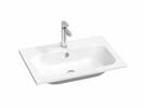Umyvadlo Chrome Slim 70, s otvorem pro baterii, s přepadem