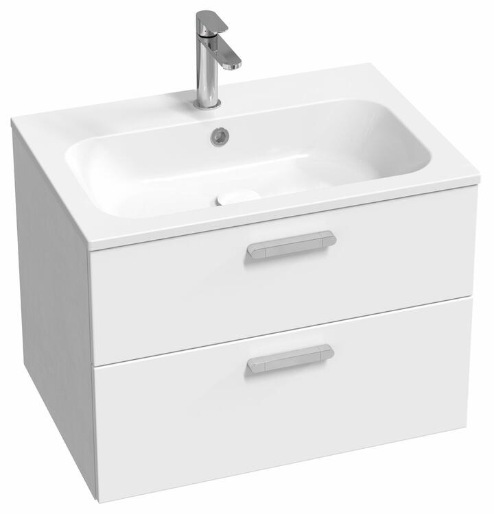 Umyvadlo Chrome Slim 70, s otvorem pro baterii, s přepadem