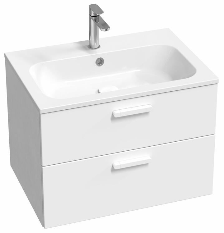 Umyvadlo Chrome Slim 70, s otvorem pro baterii, s přepadem