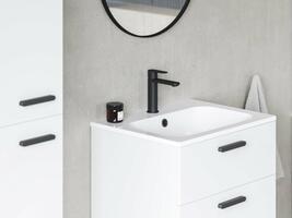 Umyvadlo Chrome Slim 80, s otvorem pro baterii, s přepadem | Více -