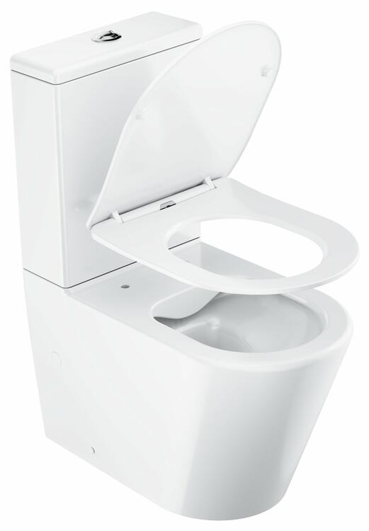 WC kombi Elegant RimOff set, vario odpad, bílá