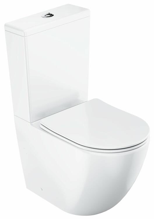 WC kombi Optima RimOff set, vario odpad, bílá